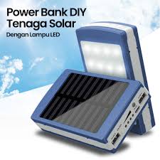 Power Bank DIY Rovtop Tenaga Solar Panel Cell dengan Lampu LED